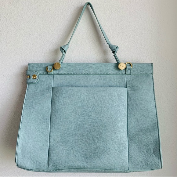Foley + Corinna Satchel Crossbody Baby Blue Bag - Picture 2 of 16
